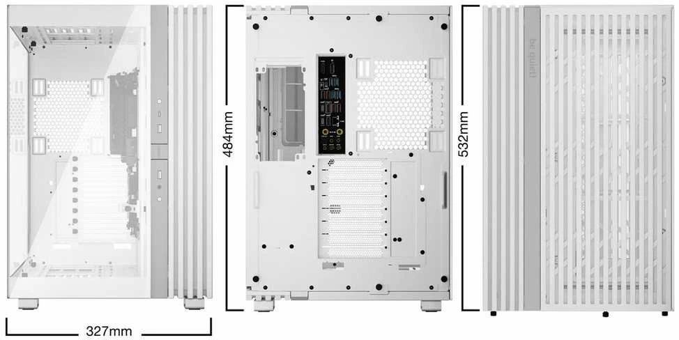 Kompiuterio Korpusas - be quiet! LIGHT BASE 900 DX Full Tower Su Šoniniu Langeliu Baltas