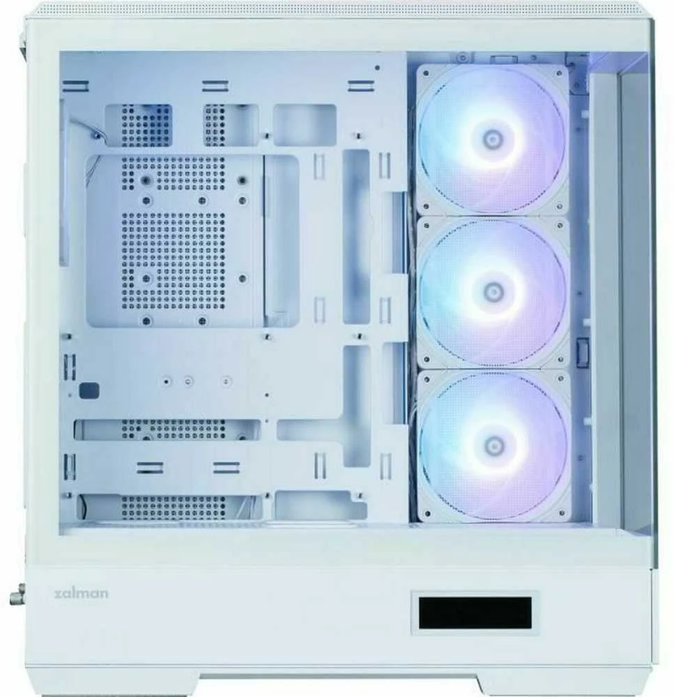 Zalman P50 DS kompiuterio korpusas, Midi-Tower, ATX, RGB, grūdintas stiklas - baltas