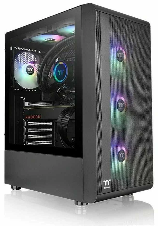 Thermaltake S200 TG ARGB Midi Tower korpusas juodas