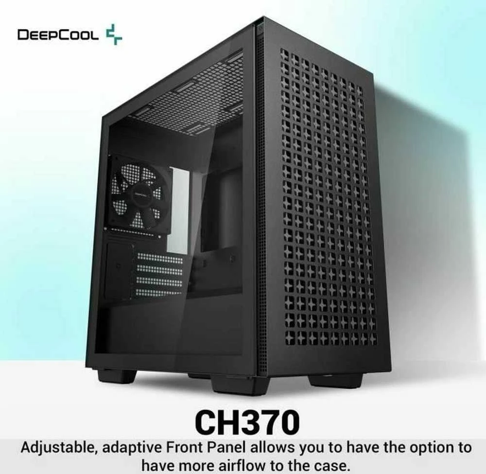 Korpusas Deepcool CH370 Juodas, Micro ATX