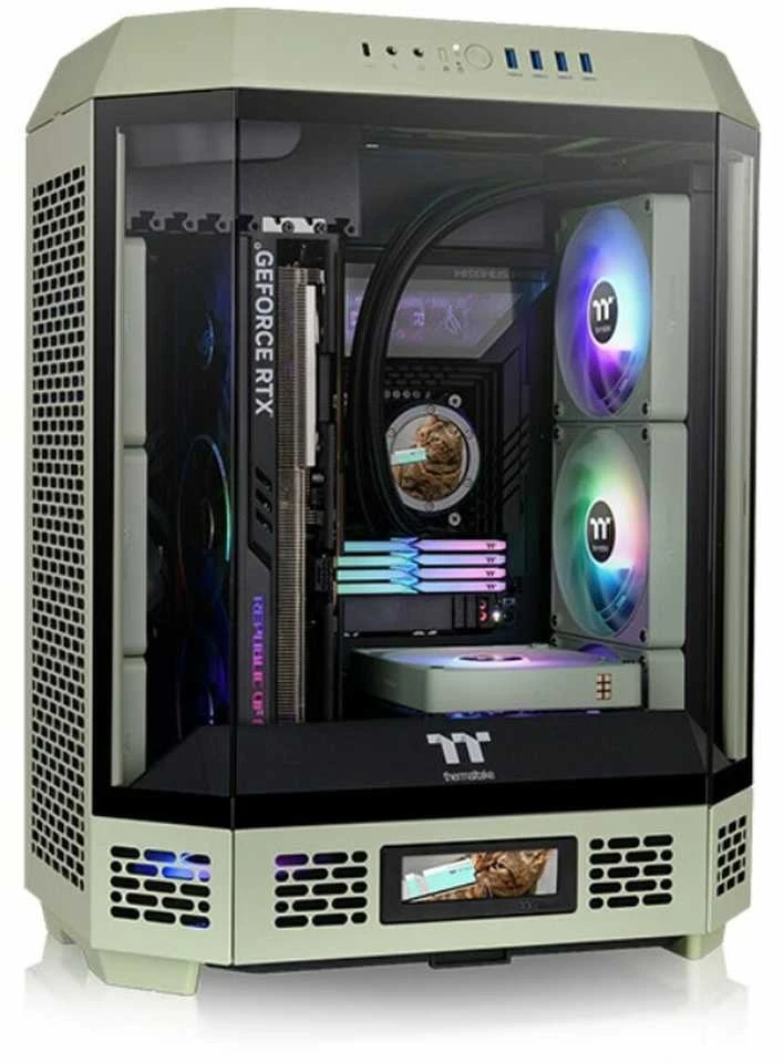 Midi Thermaltake The Tower 600 Matcha Žalias