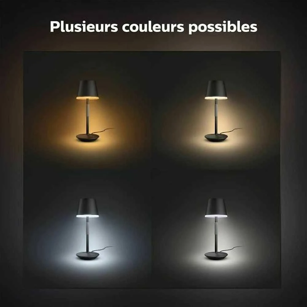 Philips Hue Baltas & Color Ambiance Go nešiojama stalinė lempa balta