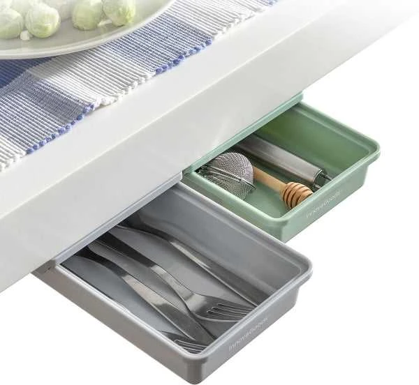 Papildomų priklijuojamų stalo stalčių rinkinys Underalk InnovaGoods Pakuotėje yra 2 vienetų