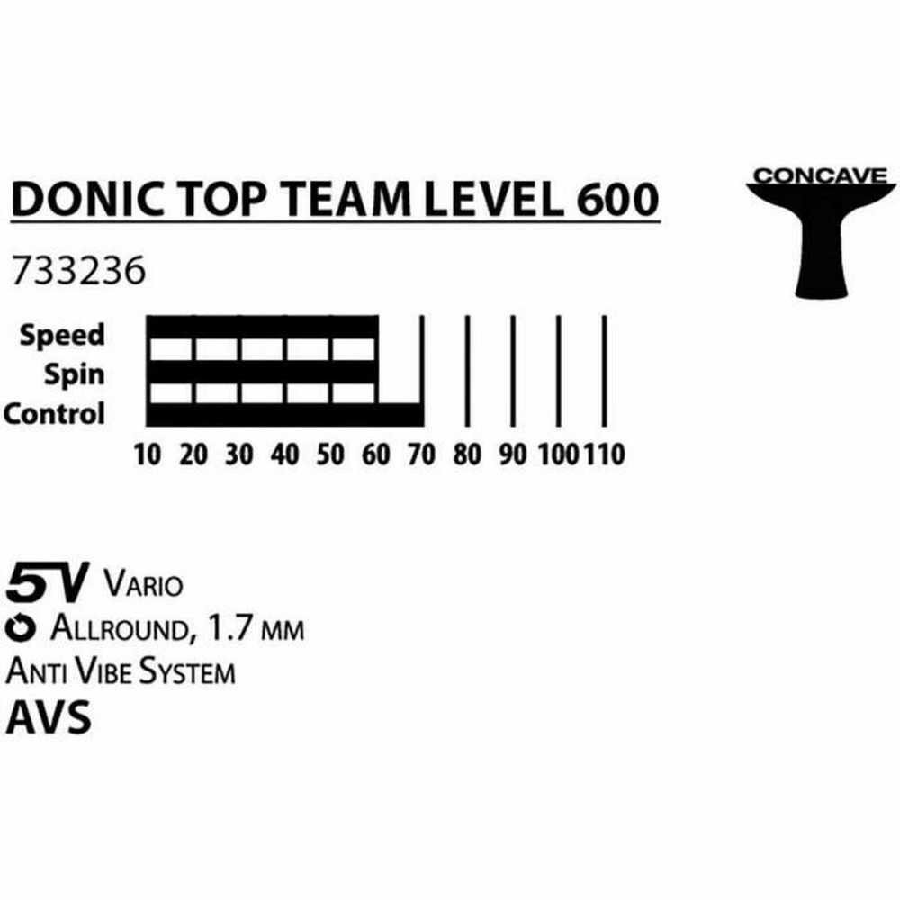 Schildkröt Stalo teniso raketė Donic Top team 600 733236