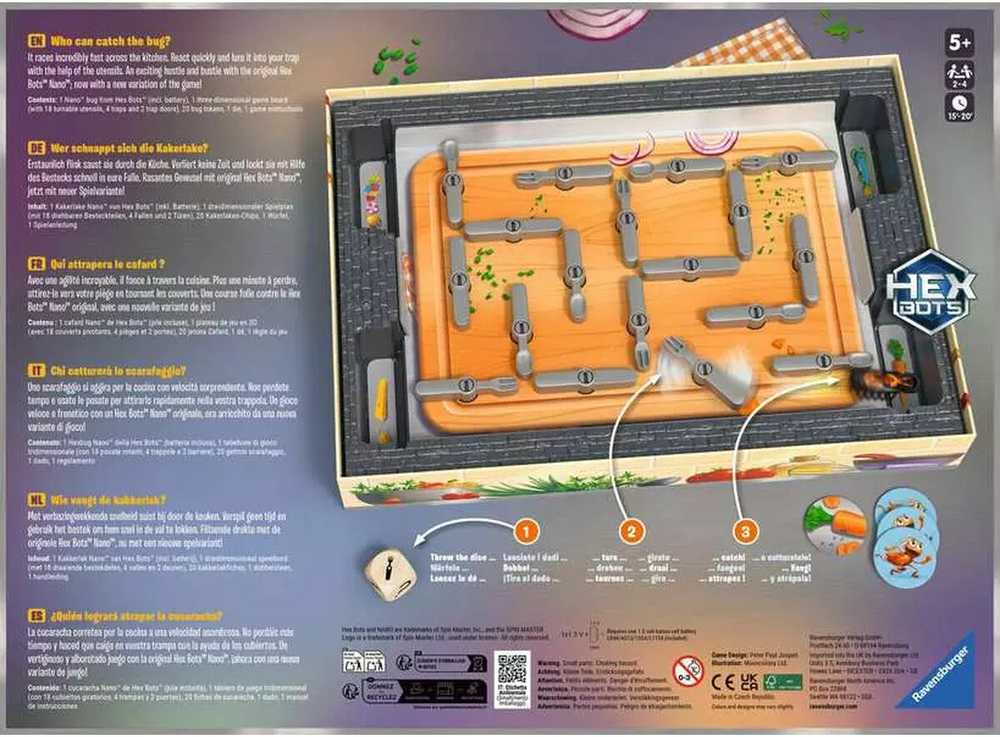 Ravensburger stalo žaidimas „La Cucaracha“, 2–4 žaid., nuo 5 m.