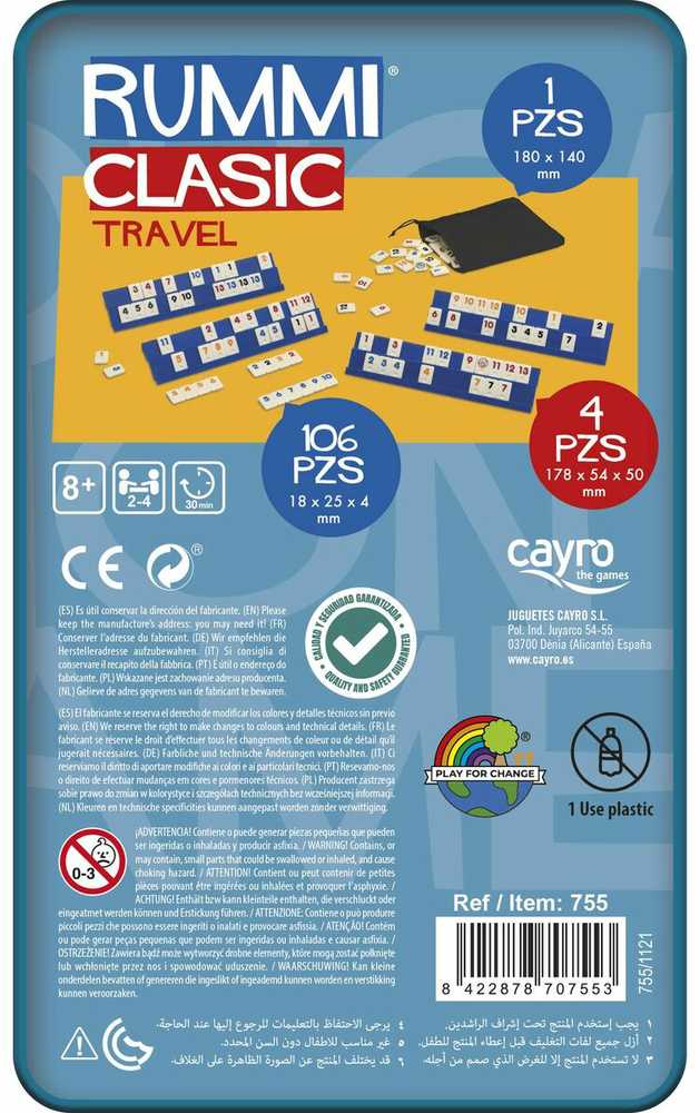 Stalo žaidimas Rummi Classic Travel Cayro