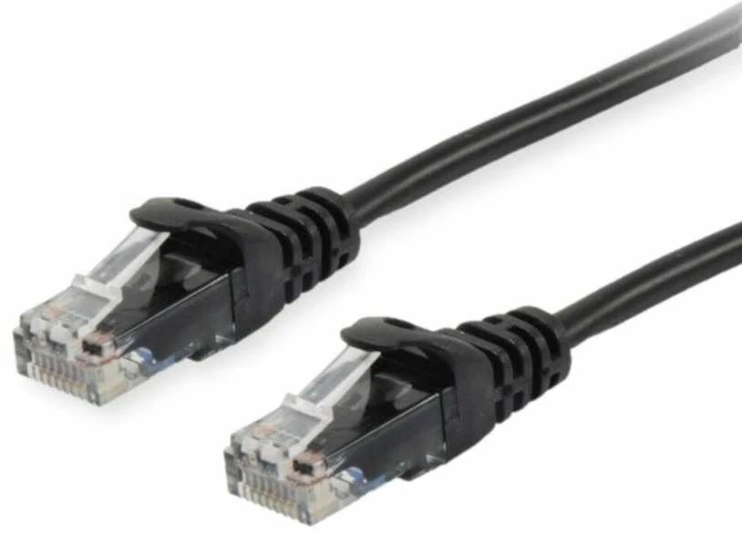 Equip RJ-45/RJ-45 kat.6 U/UTP Juodas 7.5m (625455)