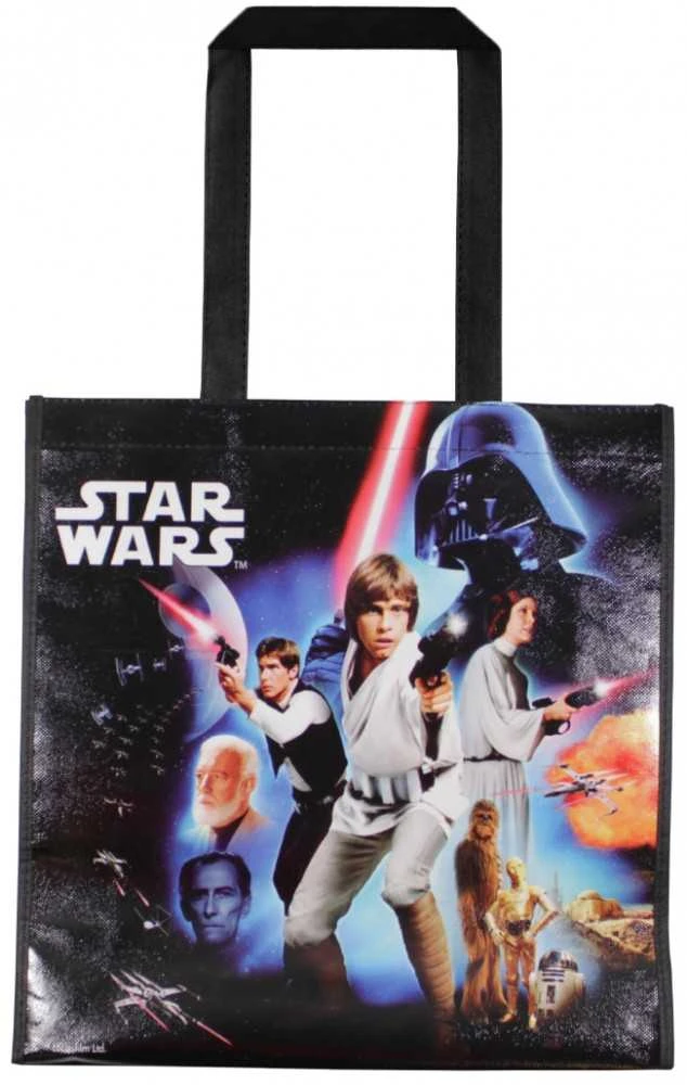 Krepšys na zakupy Star Wars Gwiezdne Wojny juoda 0091 torebka dziecięca su uszami