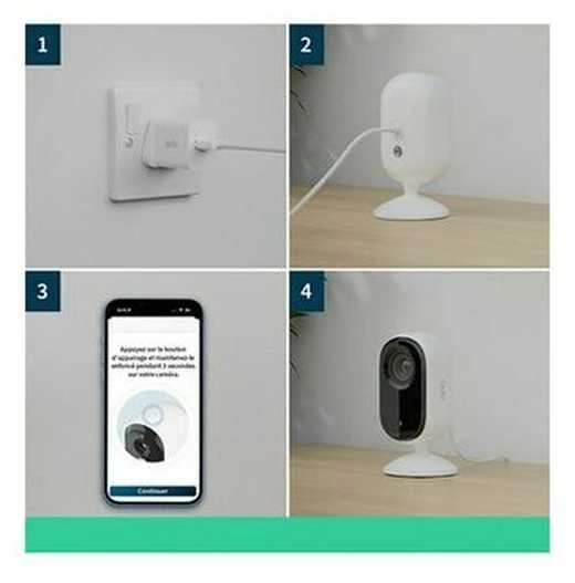 Arlo vidaus stebėjimo kamerų rinkinys 2K su Wi-Fi, VMC3260-100EUS