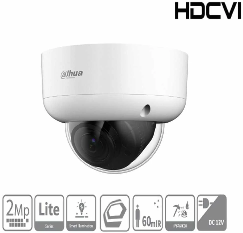 ANTIVANDALINĖ AHD, HD-CVI, HD-TVI, PAL KAMERA HAC-HDBW1200RA-Z-2712-S6 - 1080p 2,7 ... 12 mm - MOTOZOOM DAHUA