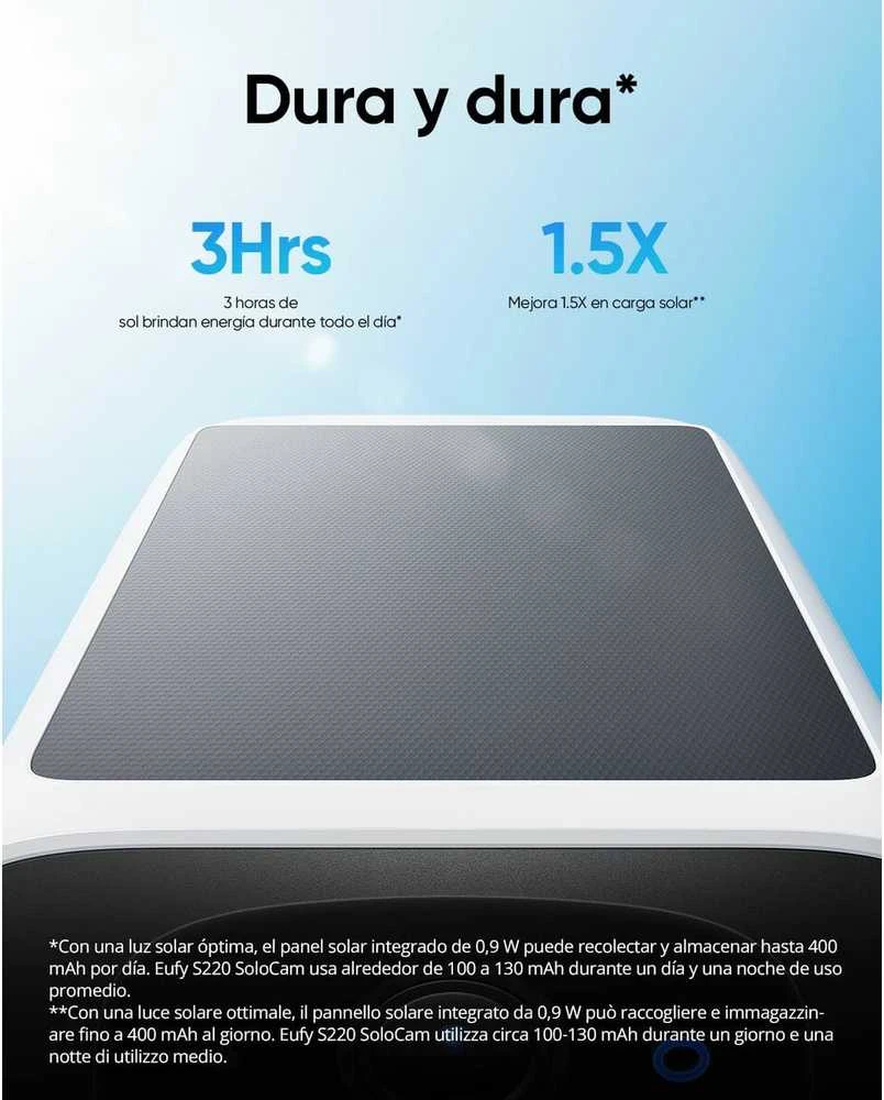 „Anker Eufy“ | Apsaugos kamera | S220 saulės energija varoma „Solocam“ | Belaidė | IP67 | Integruota 8 GB EMMC
