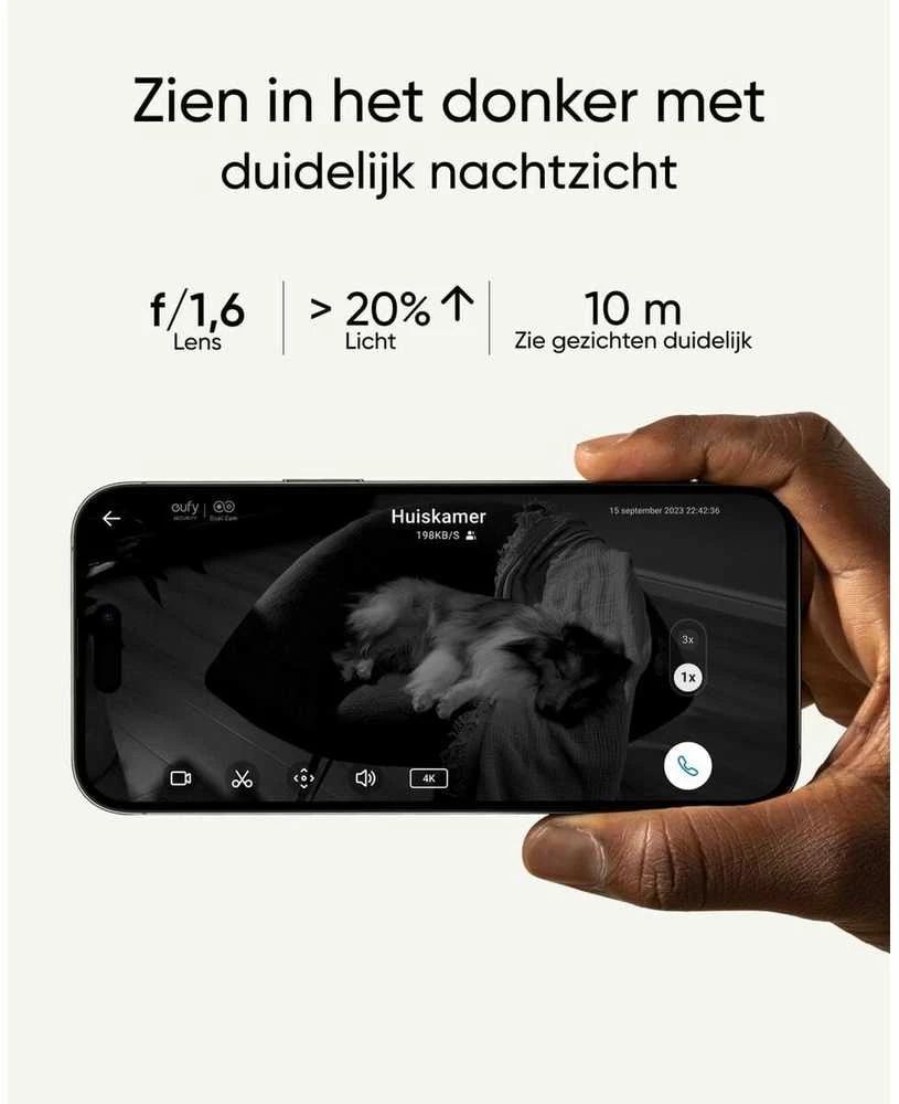 „Anker Eufy“ | Apsaugos kamera viduje | S350 | Ant stalo statoma | Plataus kampo objektyvas | „Micro SD“, maks. 128 GB