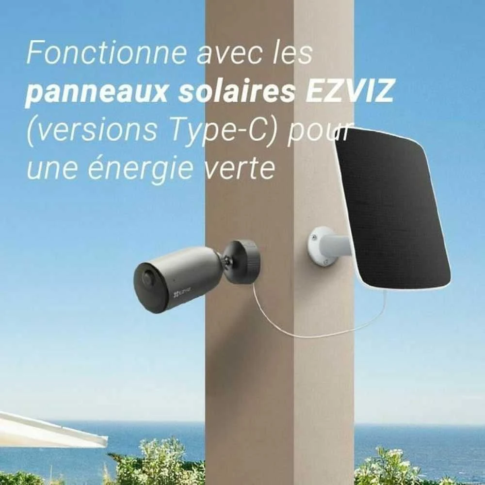 Ezviz Kamera su 4G LTE, 3MP, su SIM kortelės lizdu, belaidė, 3MP, USB C, MicroSD iki 512GB