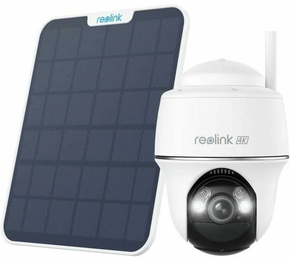 REOLINK apsaugos kamera Argus B440, 2,4 GHz, USB-C, saulės baterija, 64 GB, balta