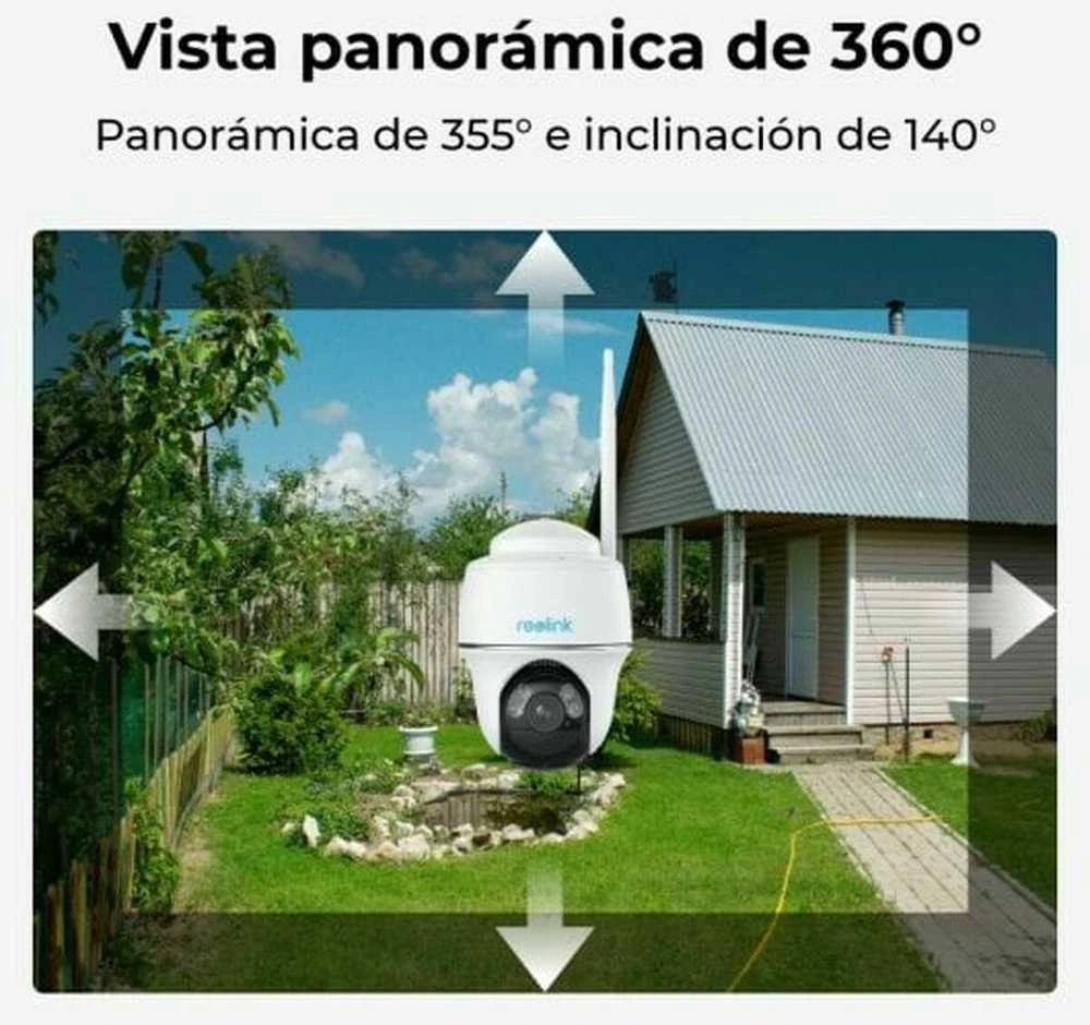 Reolink B430 + saulės energija varoma, IP apsaugos kamera, vidaus ir lauko, belaidė, sieninė, balta, kupolinė