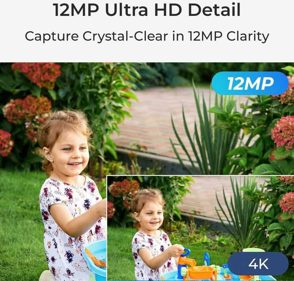 Reolink | Ultra HD išmanioji PoE kupolinė kamera su asmens / transporto priemonės aptikimu ir spalvotu naktiniu matymu | P344 | Kupolas | 12 MP | 2,8 mm/F1,6 | IP66 | H.265 | Micro SD, maks. 256 GB