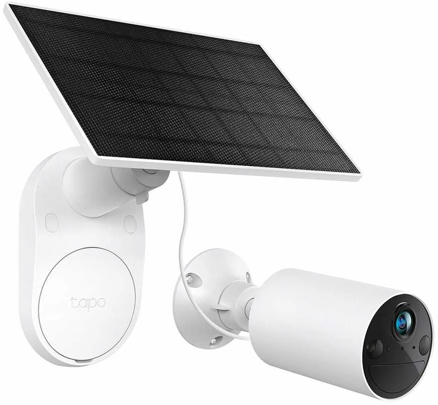 TP-Link kamera „Tapo TC82-KIT“ belaidė lauko apsaugos sistema, 2K 3MP, naktinio matymo, IP65 + TP-Link „Tapo“ saulės modulis 2,5 W, IP65, Juodas EU Baltas EU