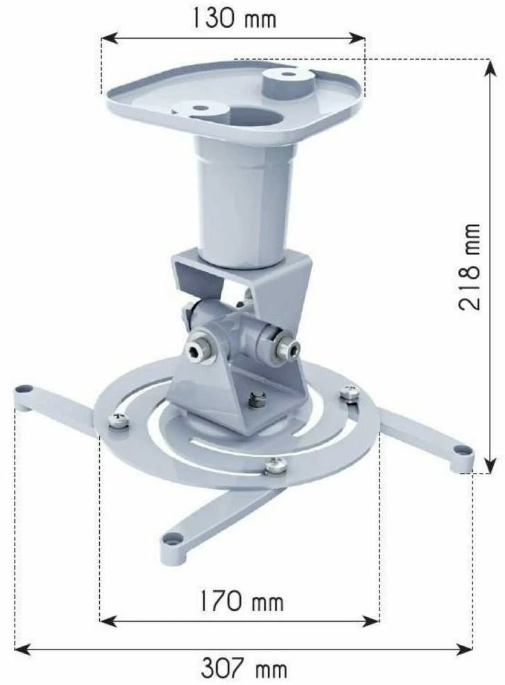 Techly ICA-PM 100WH projektoriaus stovas Lubos Balta