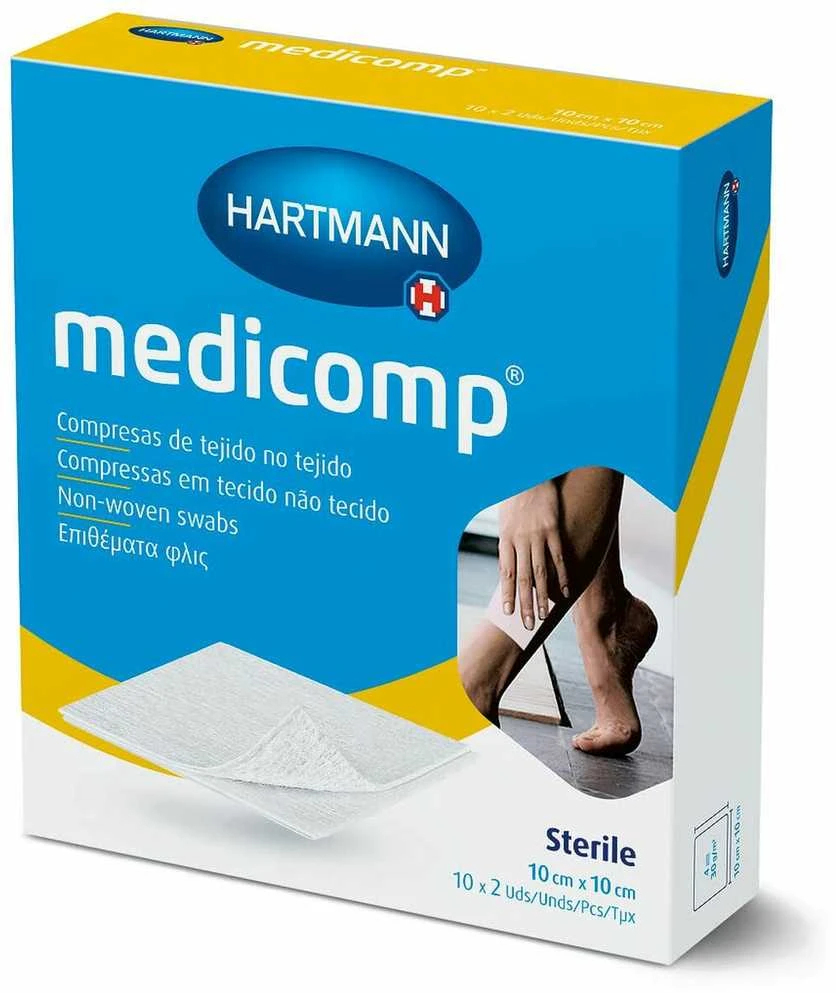Hartmann Medicomp sterili marlė 10x10cm 10x2 vienetai