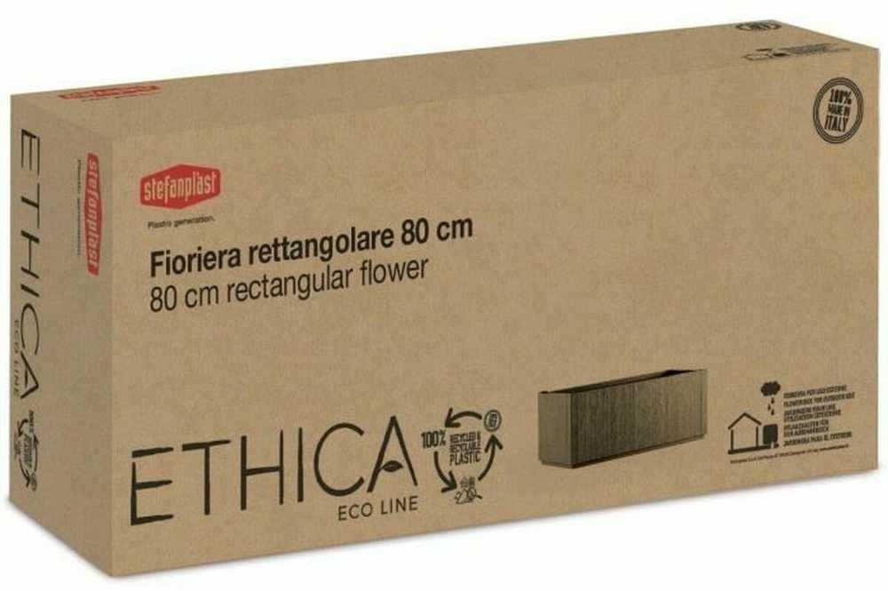 Stefanplast Ethica stačiakampė gėlių dėžutė 80 cm kreida