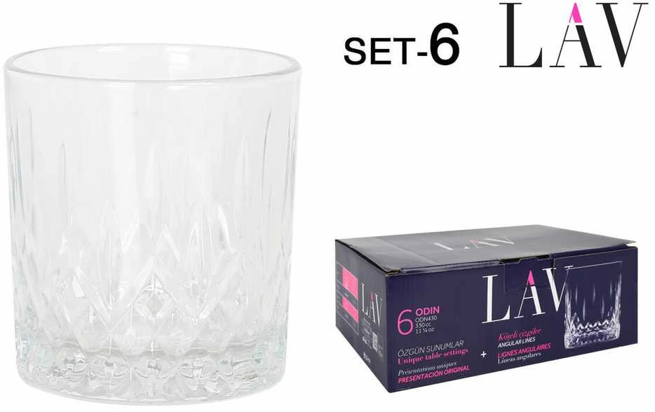 Viskio stiklinės LAV ODIN LV-ODN430F, 330 ml, 6 vnt.