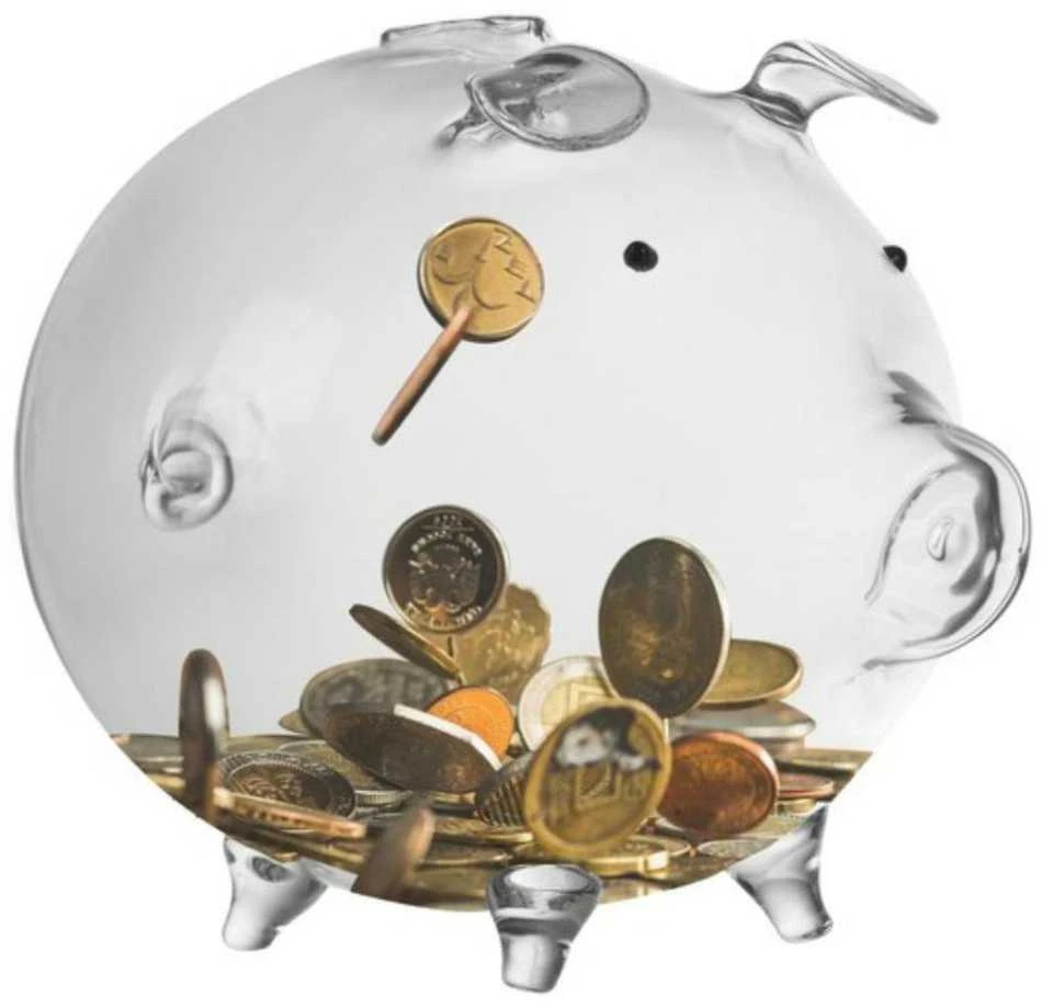 Piggy bank - glass piggy Ruhhy 22588