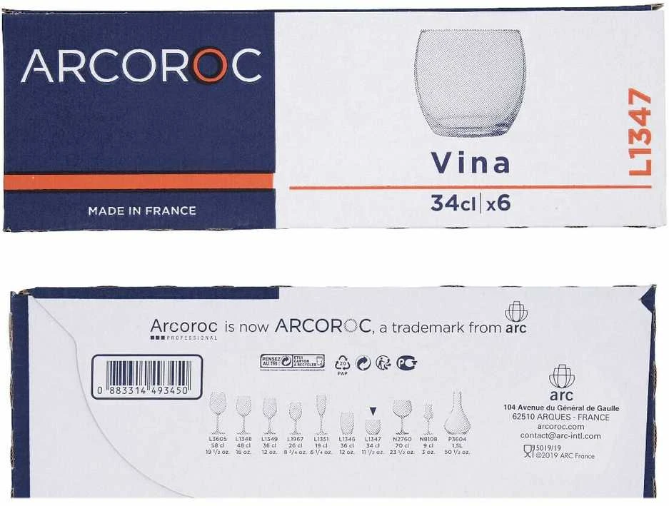 Szklanka wysoka Arcoroc STACK UP 470 ml komplektas 6 vnt. - Hendi H5641