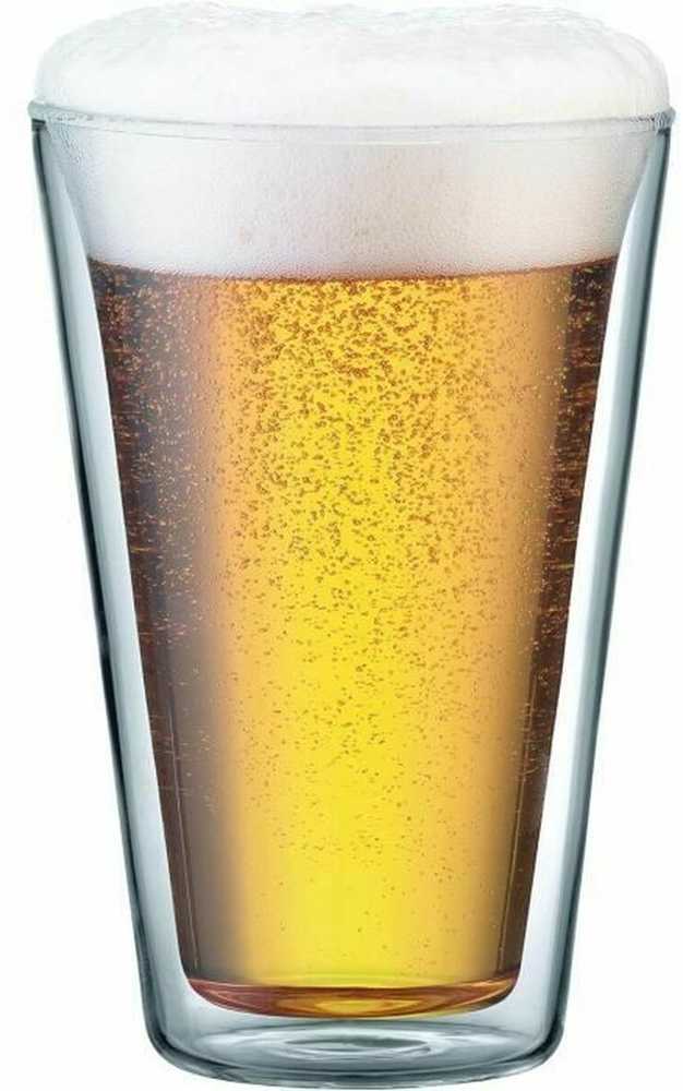 Bodum stiklinės su dviguba siena Valgykla 400 ml 2 vnt Skaidrus