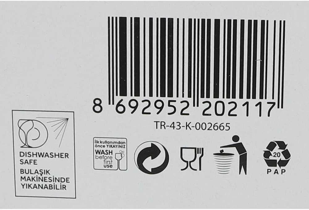 LAV Kokteilio taurės 380 ml - 6 vnt. aiški stiklinė