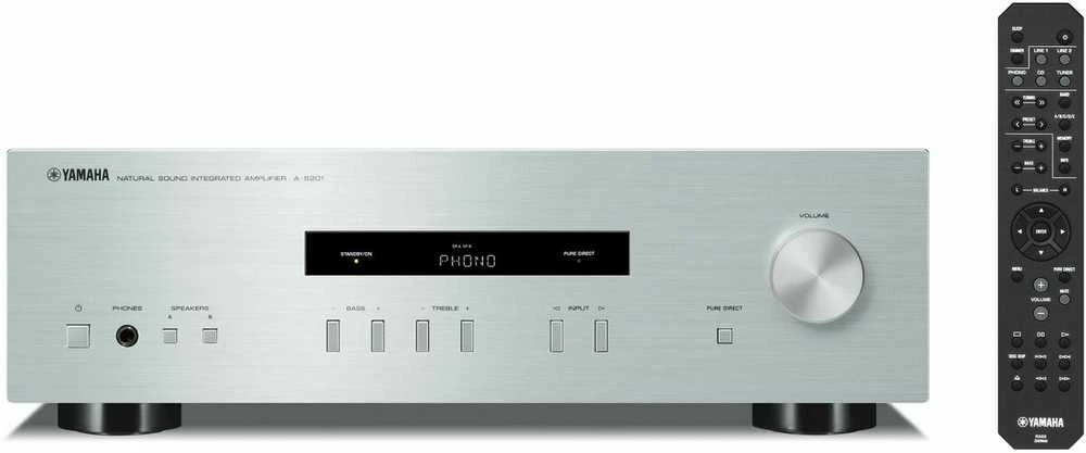 Stiprintuvas Yamaha S Yamaha A-S201 amplifier (sidabrinis)