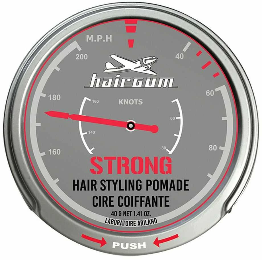 Hairgum Strong Hair Styling Pomade stiprios fiksacijos plaukų formavimo pomada 40g