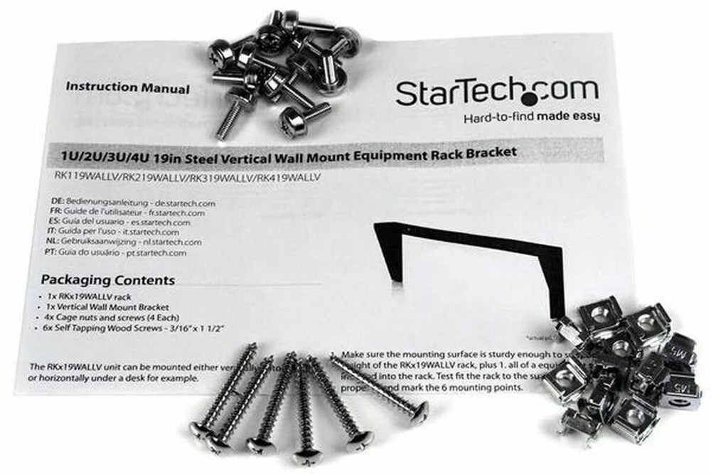 „StarTech“ 19 colių 3U vertikalus sieninis rėmas (RK319WALLV)
