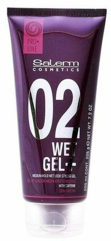"Salerm Cosmetics" drėgnasis gelis + vidutinės fiksacijos drėgnojo stiliaus gelis 200ml