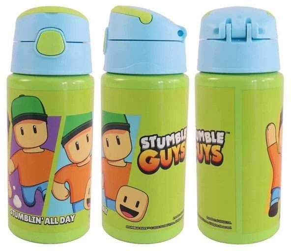 „Stumble Guys“ aliumininis šiaudelis su kabliuku, skirtas visai dienai, 500 ml