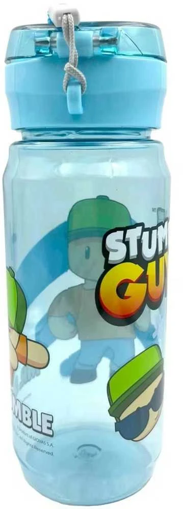„Stumble Guys“ plastikinis butelis „All Day“ su rankena, 600 ml
