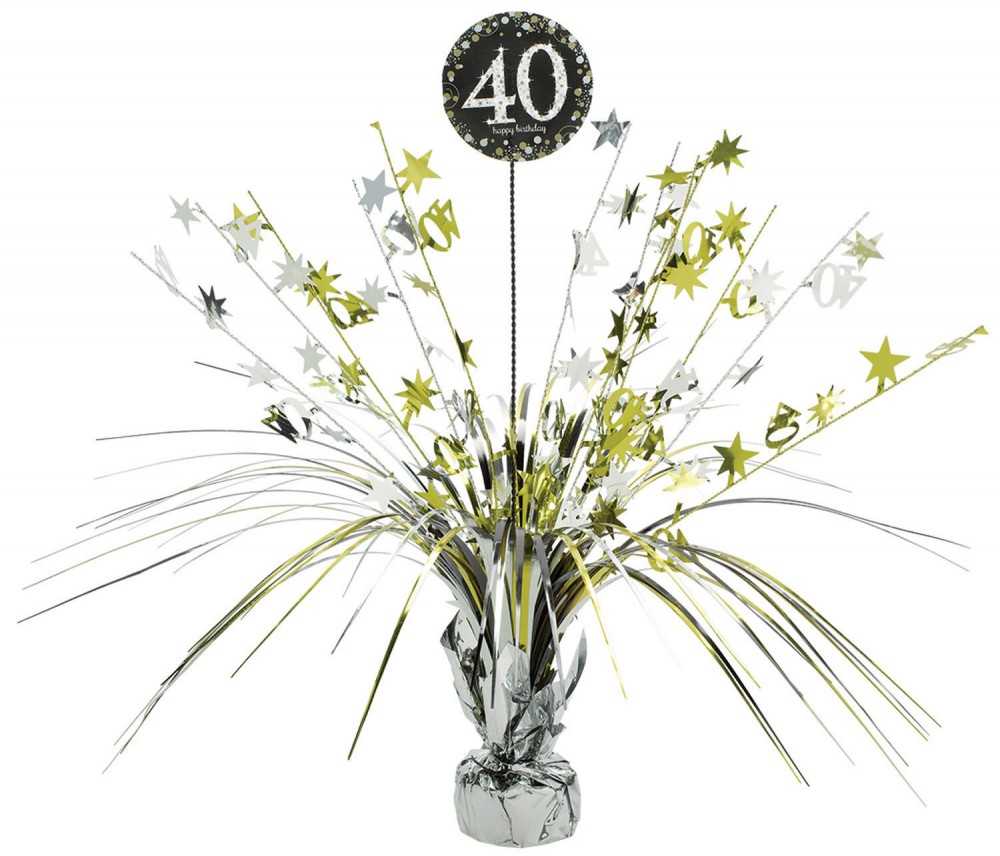 Amscan Bordpynt 40 år Sparkling