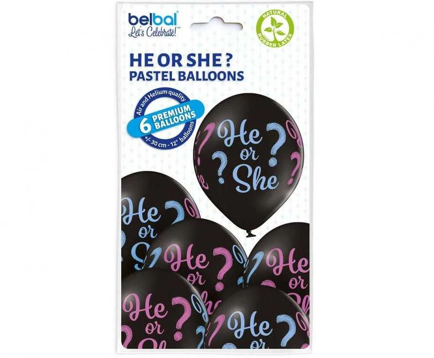 Su gimtadieniu balionai, jam arba jai, berniukui arba mergaitei, 6 vnt. 12 colių (30 cm)
