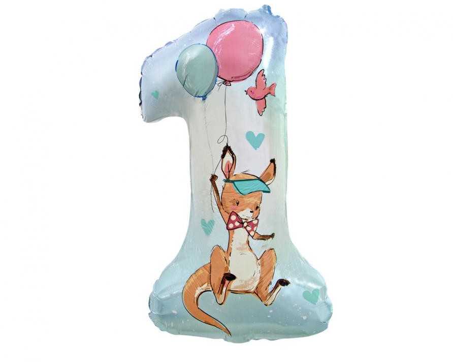 GoDan Balon foliowy Cyfra1 Kangurek 77cm FG-HSKG 47896