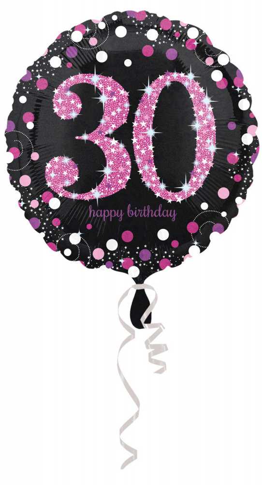 Amscan Folieballon 30 år Rožinė Sparkling