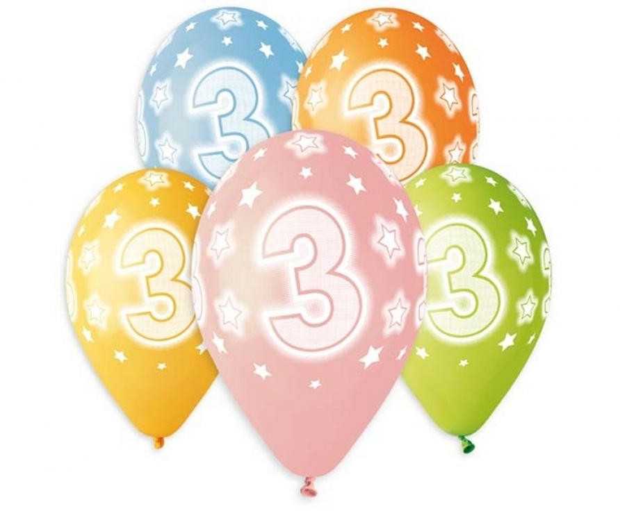 GoDan Balony Prem.Hel 13" su nadr "3" A5 GS120/3 21944