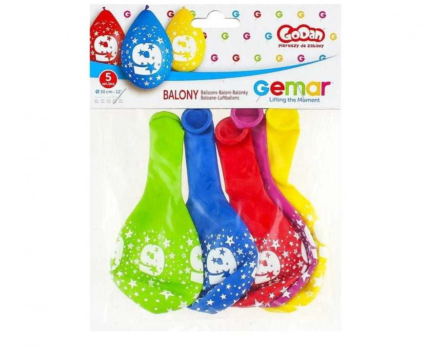 Gemar GoDan Balony 12" su nadr."9" pastel wisz.A5 GS110/9W 18579