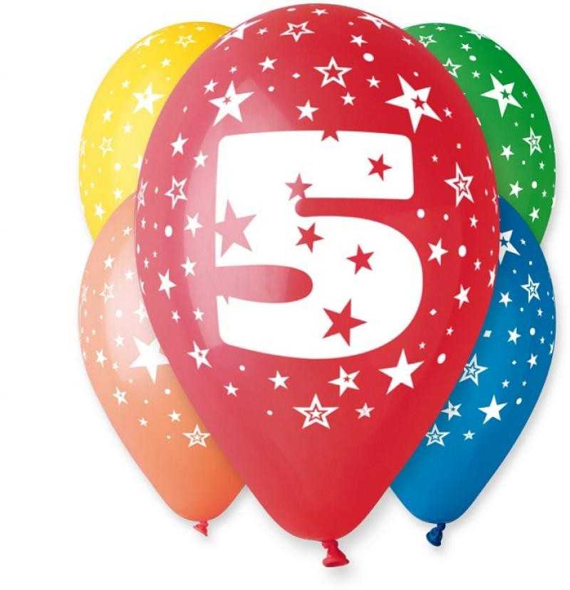 GoDan Balony 12" su nadr "5" pastelmix A5 GS110/5 01502