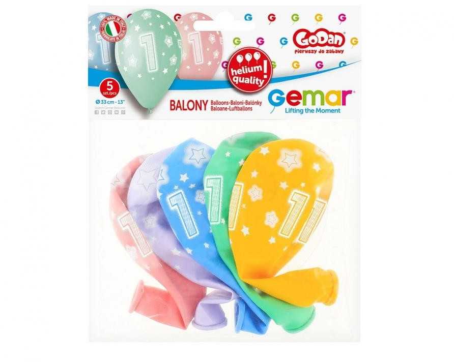 GoDan Premium Hel Balloons virš 1 13 colių / 5vnt