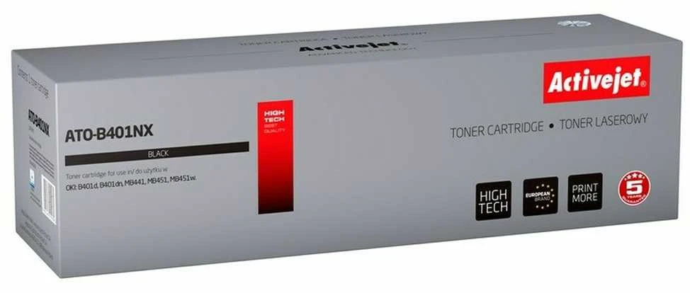 Toneris Activejet ATO-B401NX (replacement OKI 44992402, Supreme, 2500 pages, juodas)
