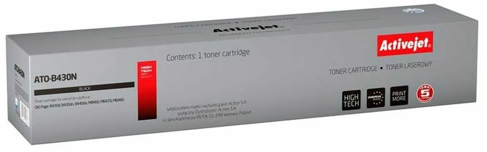 Toneris - Activejet ATO-B430N suderinamas su OKI 43979202, 7000 puslapių, juodas