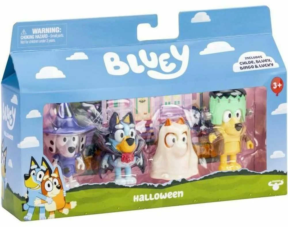 Bluey - 4 figūrėlių rinkinys - Helovinas (90266)