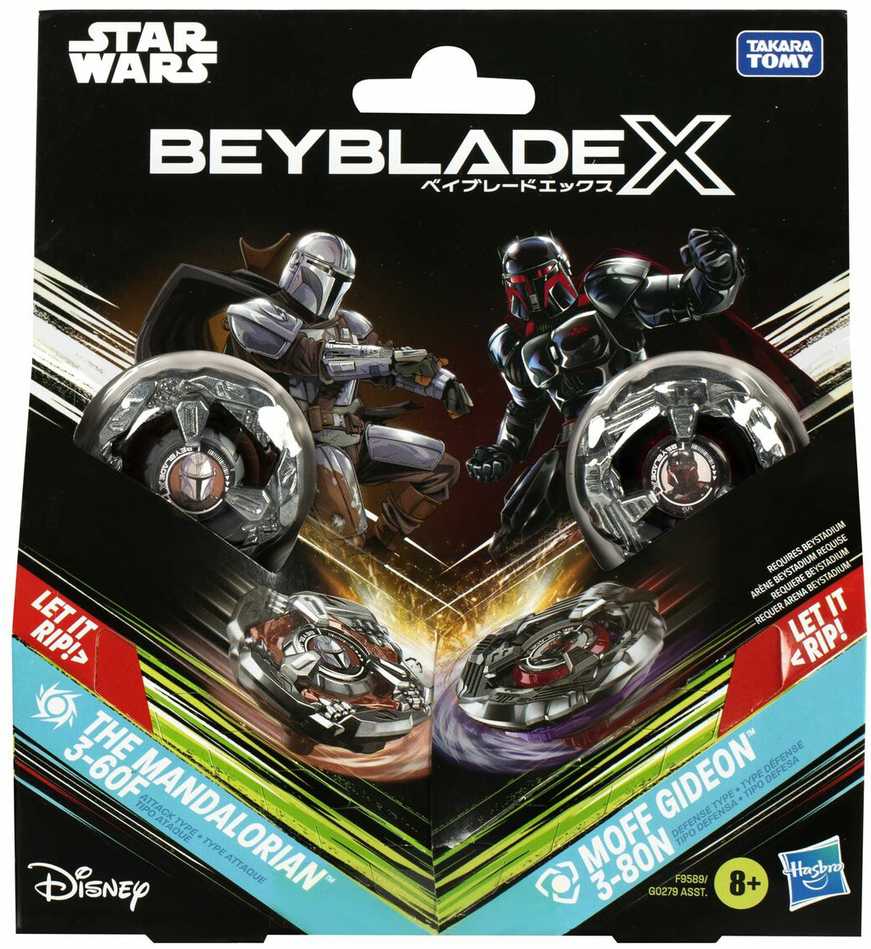 Hasbro Beyblade XStar Wars Dual Pack The Mandalorian 3-60F & Moff Gideon 3-80N Set