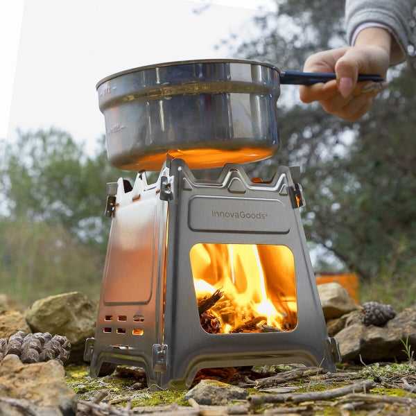 Sulankstoma plieninė stovyklavimo viryklė Flamet InnovaGoods
