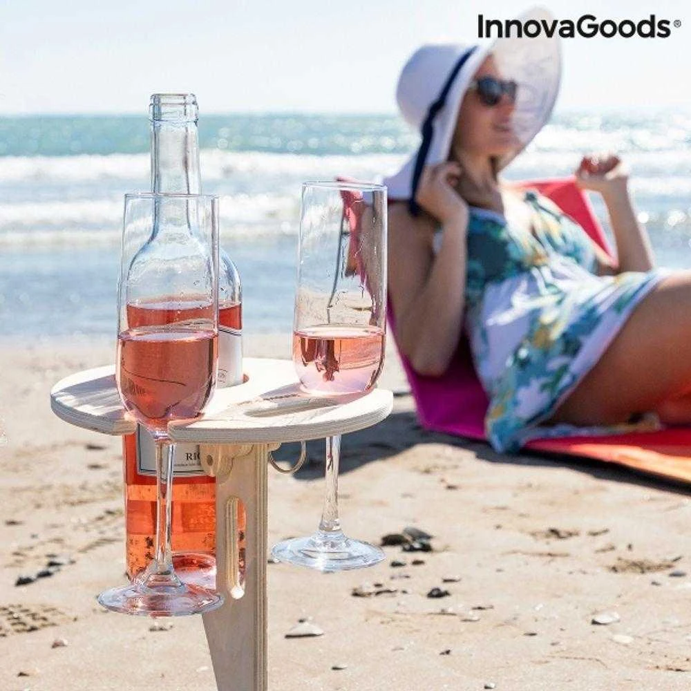 Sulankstomas ir nešiojamas vyno stalas Winnek InnovaGoods