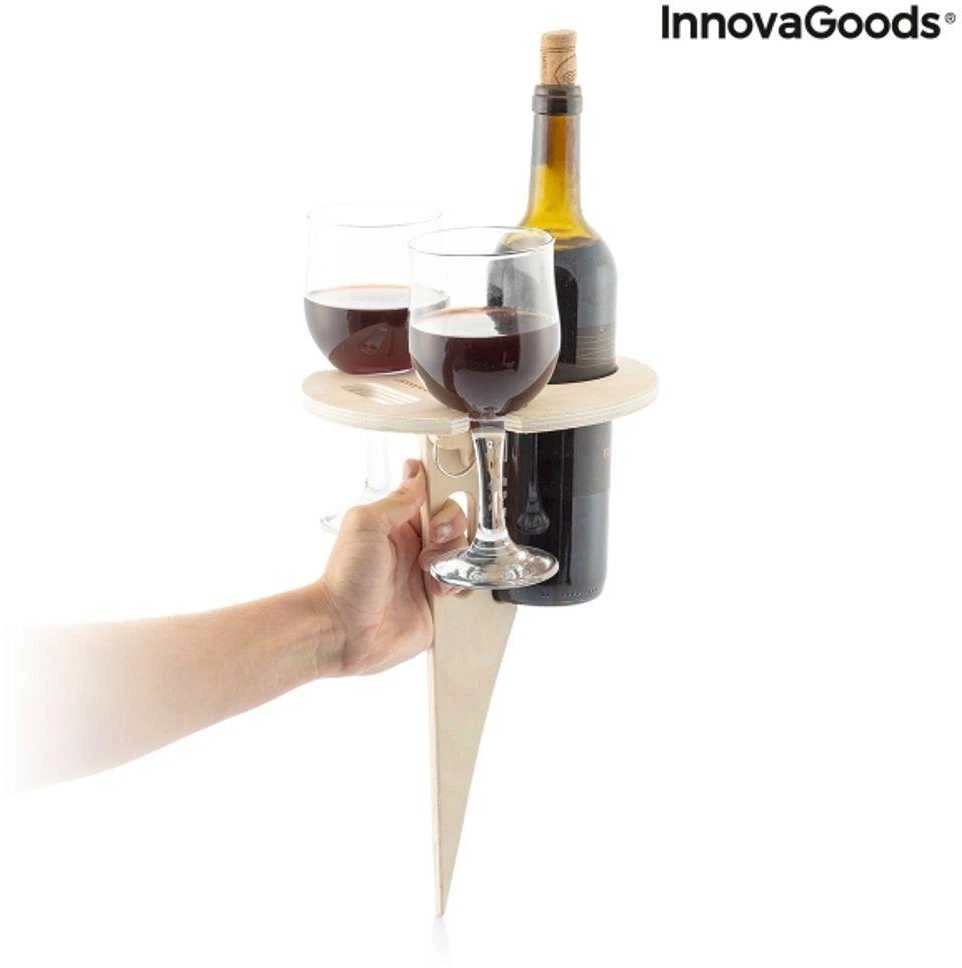Sulankstomas ir nešiojamas vyno stalas Winnek InnovaGoods